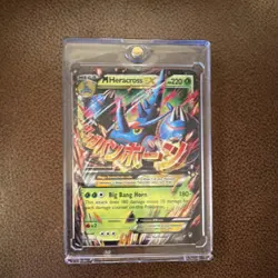 Pokemon M Heracross EX Mega 220 HP Holo Beast Card English - Image 1
