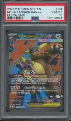 2025 Pokemon MEGA EN Ultra Rare #164 Mega Kangaskhan ex Gem Mint PSA 10 - Image 1