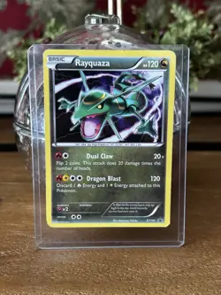 Rayquaza XY141 XY Black Star Promo Cosmos Holo Pokemon Card (LP) - Image 1