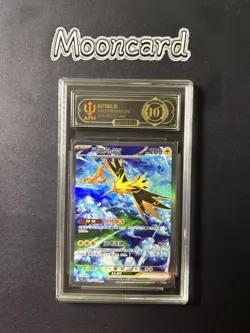 APH Black 10* Pokemon Chinese Zapdos EX Full Art 2025 151C 190/151 SAR - Image 1