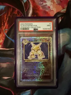 Pokemon Alakazam 1/110 Legendary Collection Reverse Holo Rare PSA 9 2002 - Image 1