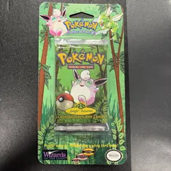 1999 Wizards Of The Coast Pokemon Jungle Blister Pack Wigglytuff Art SEALED NEW - Image 1