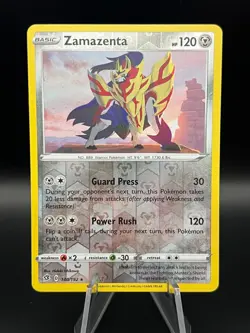 Zamazenta 140/192 Reverse Holo - SWSH Rebel Clash Pokemon TCG - Image 1