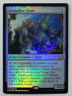 MTG - Crystalline Giant - Ikoria: Lair of Behemoths - NM Foil Pre-Release, Magic - Image 1