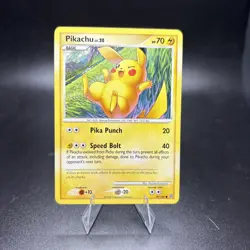 2008 Pokemon TCG DP Stormfront Pikachu Lv.20 HP 70 Common Non-holo 70/100 NM -c - Image 1