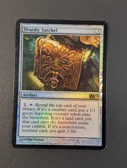 MTG - 1x Druidic Satchel - Magic Core Set 2012 - LP - Foil Rare - M12 - #207 - Image 5
