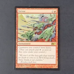 MTG - Fervor - Core Set 2013 - LP - Magic The Gathering - Rare Red Enchantment - Image 2
