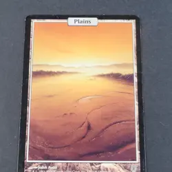 MTG - Plains (136) - Unhinged - Full Art - Light Play - LP - Magic The Gathering - Image 5