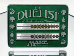 Magic: The Gathering 1995 The Duelist Enamel Life Counter - Green - Used - Image 2