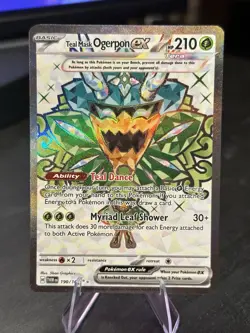 Teal Mask Ogerpon Ex SV TWM 190/167 Art Rare Pokemon - Image 1