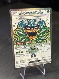 Teal Mask Ogerpon Ex SV TWM 190/167 Art Rare Pokemon - Image 3