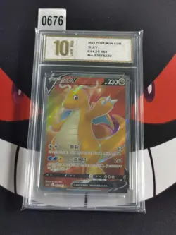 PTCG Pokemon S-Chinese Blue Sky Stream Dragonite V SR 068/063-Pyxis gold 10 - Image 1