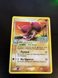 Medicham 25/100 Ex Crystal Guardians Reverse Holo Stamped Rare Pokemon Card MP - Image 1
