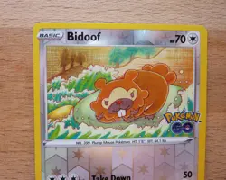 Bidoof (Peelable Ditto) Common Pokemon GO 059/078 NM - Image 2