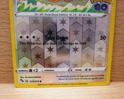 Bidoof (Peelable Ditto) Common Pokemon GO 059/078 NM - Image 3