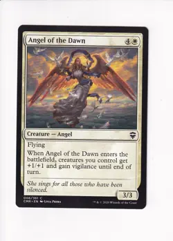 2020 MAGIC THE GATHERING MTG COMMANDER LEGENDS ANGEL OF THE DAWN (#1) (X) - Image 1