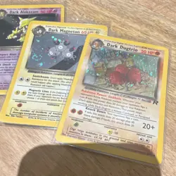 Pokemon TCG Team Rocket Lot - Dark Magneton, Alakazam, Weezing Holo - Image 3