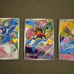 Rowlet, Litten, Popplio MEP 045, 044, 043 NM First Pokemon 30th Free Shipping - Image 3