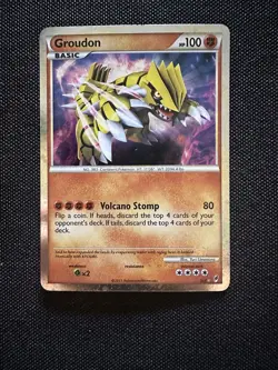 Pokemon TCG Groudon Shiny Call Of Legends Holo Card Ungraded Unverified - Image 1