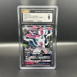 Pokemon TCG Sylveon GX 040/051 Sm1+ Holo CGC 9 Japanese - Image 1