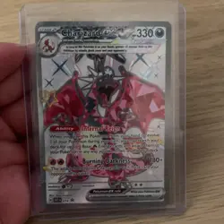 Pokemon Charizard ex SVP 074 Full Art Promo Holo EX 330HP Burning Darkness - Image 1