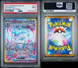 2024 POKEMON JAPANESE SV8A-TERASTAL FEST EX #212 SYLVEON EX SAR PSA 9 - Image 3
