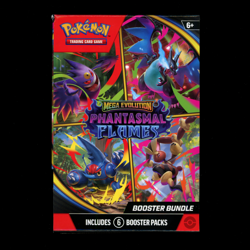 Pokemon TCG Mega Evolution Phantasmal Flames Booster Bundle (6 Packs) EMPTY - Image 1