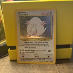 Pokemon Chansey Base Set 003/102 Holo Rare Basic 120 HP English - Image 1