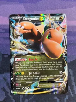 Dragonite EX 74/111 Pokemon Furious Fists Rare EX Heavily Played HP 1 - Image 1