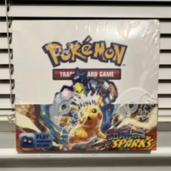 Pokemon TCG Scarlet & Violet Surging Sparks Booster Box, Pikachu, Latias - Image 1