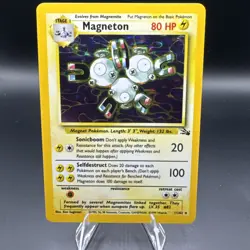 Magneton 11/62 Fossil Unlimited Near Mint Holo Pokemon English - Image 1