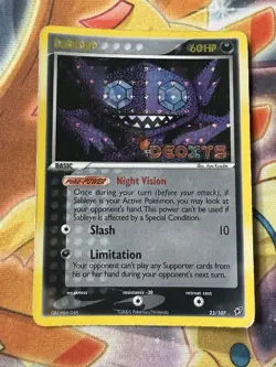 Sableye 23/107 2005 EX Deoxys Pokemon TCG Reverse Holo Rare Stamped - Image 1