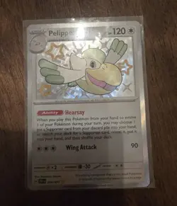 Pokemon Paldean Fates Pelipper 204/091 Baby Shiny - Image 1