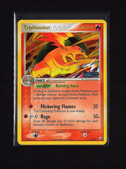 2005 Pokemon EX Unseen Forces Typhlosion Reverse Holo #17/115 Foil Rare Stamped - Image 1