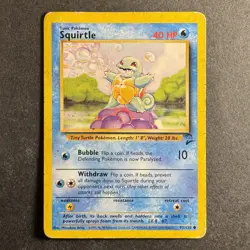 Squirtle - 93/130 - Base Set 2 - Pokemon - Common - Damaged - Image 1