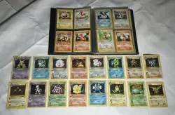 Pokemon WOTC Complete Shadowless Base Set /102. Plus Vintage Binder - Image 1