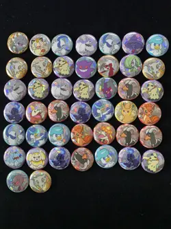 2026 Pokemon S-Chinese Badge Mimikyu Gengar Quaxly Vulpix Lot*56 ER08 - Image 1