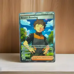 Pokemon Tcg Brock's Scouting 179/159 Sv09: Journey Together Full Art Ultra Rare - Image 1