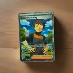 Pokemon Tcg Brock's Scouting 179/159 Sv09: Journey Together Full Art Ultra Rare - Image 2