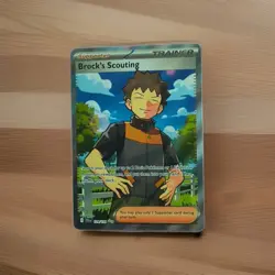 Pokemon Tcg Brock's Scouting 179/159 Sv09: Journey Together Full Art Ultra Rare - Image 3
