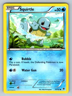 SQUIRTLE 14/101 COMMON PLASMA BLAST POKEMON TCG LP - Image 1