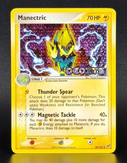 Pokemon Manectric 38/107 Reverse Holo Uncommon Deoxys VLP/NM - Image 1