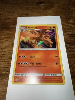 Pokemon 2019 Detective Pikachu Charizard 5/18 Holo Rare 180 HP Slash Wild Tackle - Image 1