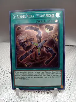 Yu-Gi-Oh! Sky Striker Mecha - Widow Anchor BLHR-EN092 Secret Rare 1st Ed NM - Image 1
