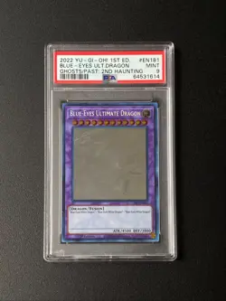 PSA 9 YU-GI-Oh! Ghosts From the Past: 2 EN181 Blue-Eyes Ultimate Dragon 1st Ed - Image 1