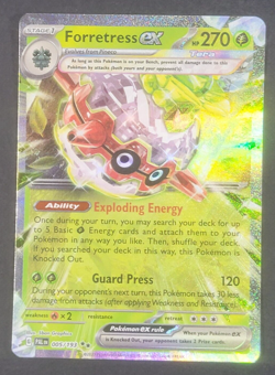 Pokemon TCG - Forretress EX 005/193 - NM - Double Rare - Paldea Evolved - 2023 - Image 1