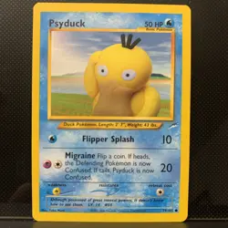 Psyduck Neo Destiny Card 79/105 Regular Pokemon TCG Yuki Morii NM Vintage - Image 1