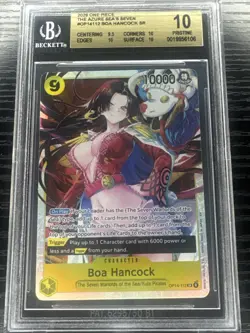 **POP 3**Boa Hancock - OP14-112 (SR) The Azure Sea's Seven Foil BGS PRISTINE 10 - Image 1