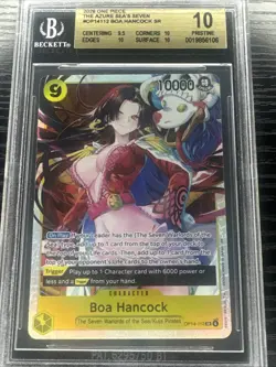 **POP 3**Boa Hancock - OP14-112 (SR) The Azure Sea's Seven Foil BGS PRISTINE 10 - Image 2