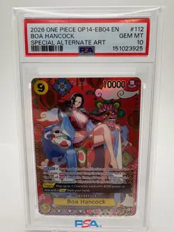 Boa Hancock - OP14-112 (SP) OP14-112 The Azure Sea's Seven OP14-EB04 - PSA 10 - Image 1